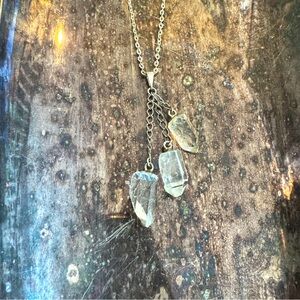 Clear Quartz Point Necklace